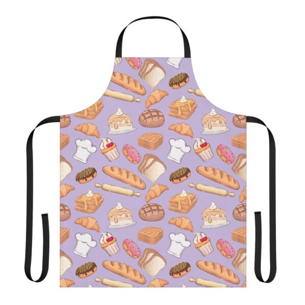 bakery pattern apron 5 different stap colors - Image 13