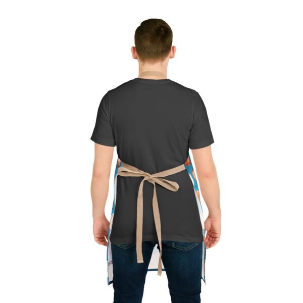 bakery pattern on turquoise apron 5 strap colors - Image 11