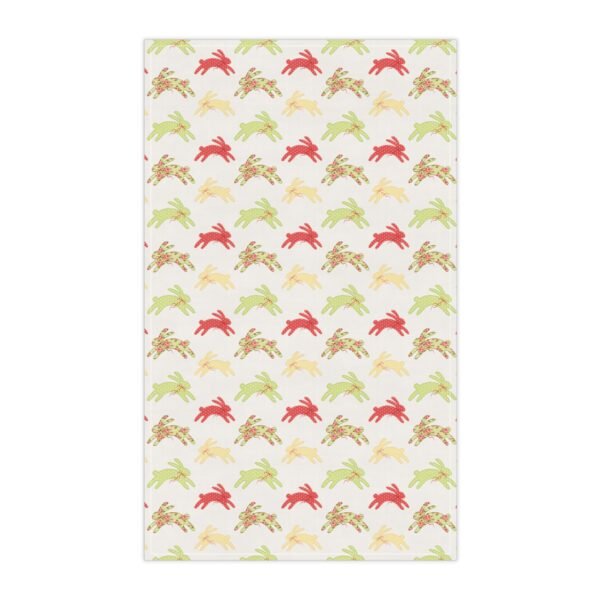 Bunny Tea Towel, Kitchen Towel, Easter Dish Cloth, Spring Cleaning Decor, Cute Rabbit Hand Towel - Image 2