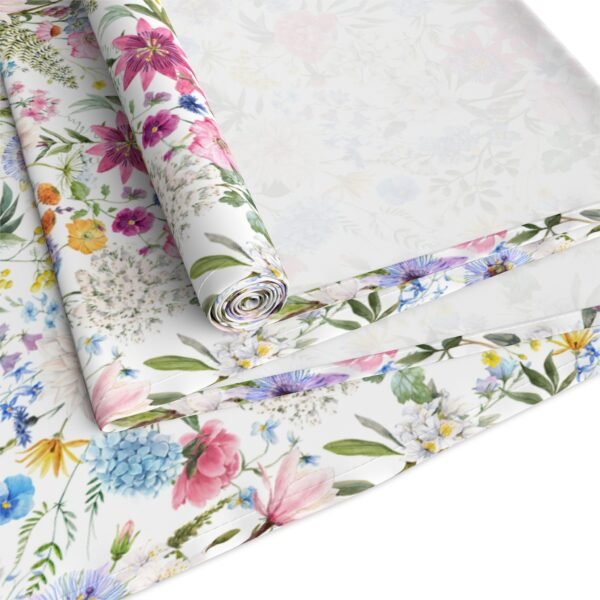 Spring Flowers Table Runner, Floral Cotton Fabric Dining Decor, Kitchen Table Linens, Home Decor Gift, - Image 7