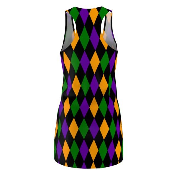 Mardi Gras Racerback Dress, Carnival Costume, Festival Wear, Women's Dress, Cut & Sew Dress - Image 5