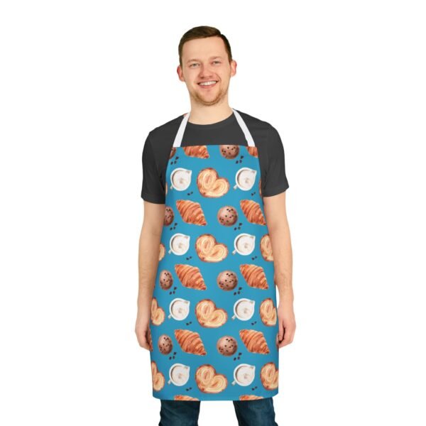 bakery pattern on turquoise apron 5 strap colors - Image 6