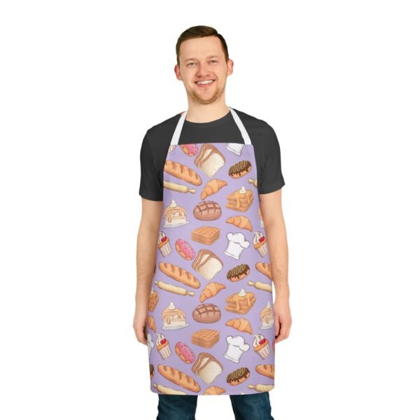 bakery pattern apron 5 different stap colors - Image 6