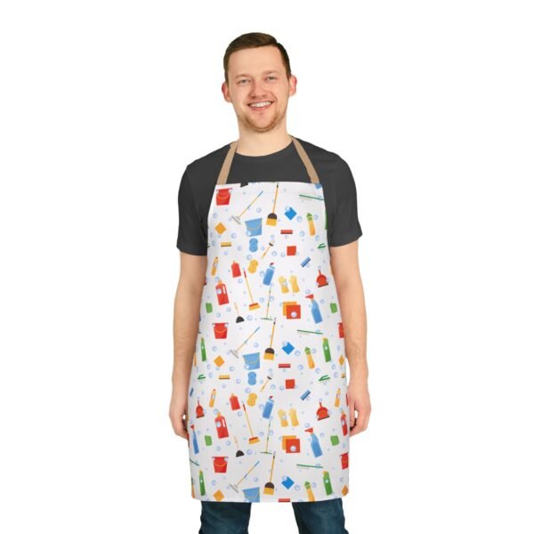 Apron, Cleaning Supply, 5-Color Straps, Kitchen Apron, Cooking Apron, Gardening Apron,  Multi-Purpose Apron - Image 6