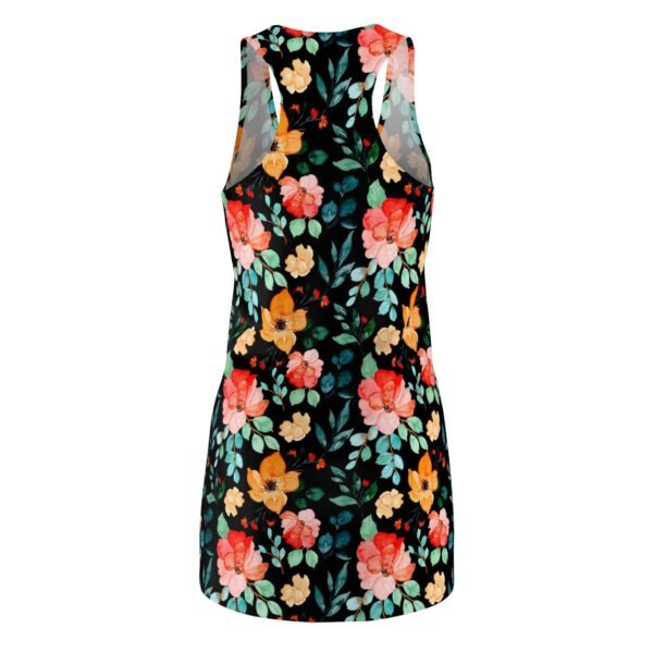 Floral Racerback Dress, Women's Sundress, Spring Floral Dress, Flowy Summer Dress - Image 5