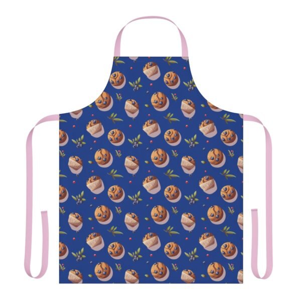 blueberry muffin pattern apron 5 strap colors - Image 17