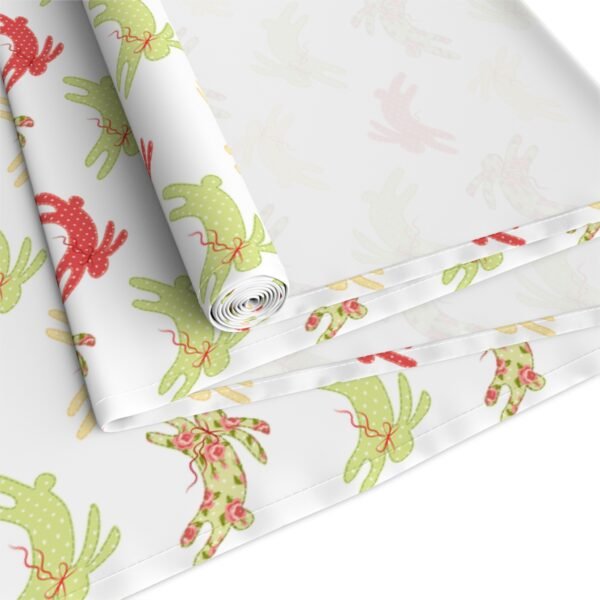 Spring Bunny Pattern Table Runner, Easter Table Decor, Cotton Poly Blend, Kitchen Dining Linens, Home Textile, Farmhouse Decor - Image 7