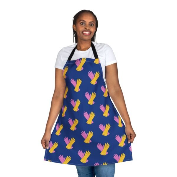 Apron, Cleaning Glove Pattern, Housekeeping Coverall, Kitchen Cooking Smock, Cute Baking Pinafore - Image 20