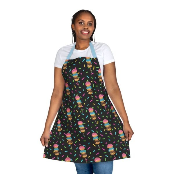 Apron, Cake Pop and Sprinkles Design, Baking Apron, Kitchen Apron, Cooking Apron, Adjustable Straps, Colorful Apron