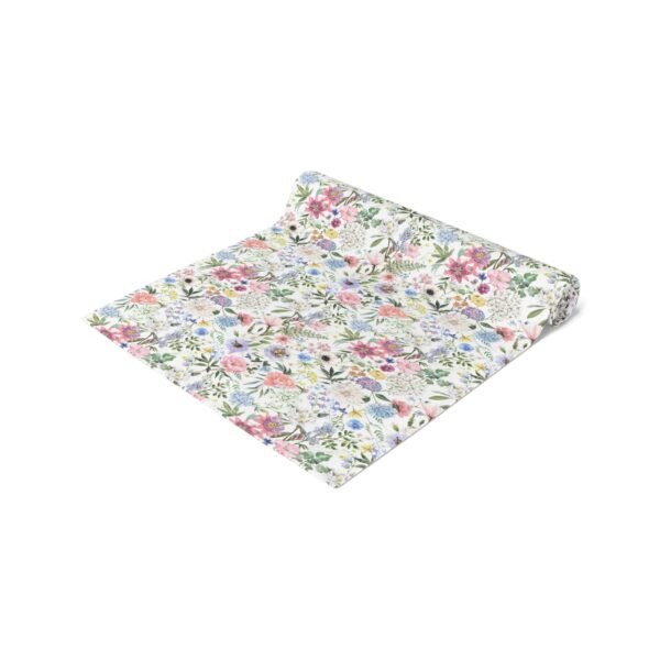 Spring Flowers Table Runner, Floral Cotton Fabric Dining Decor, Kitchen Table Linens, Home Decor Gift, - Image 10