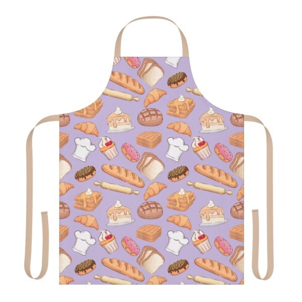 bakery pattern apron 5 different stap colors - Image 2