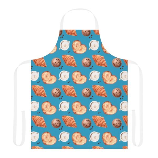 bakery pattern on turquoise apron 5 strap colors - Image 5