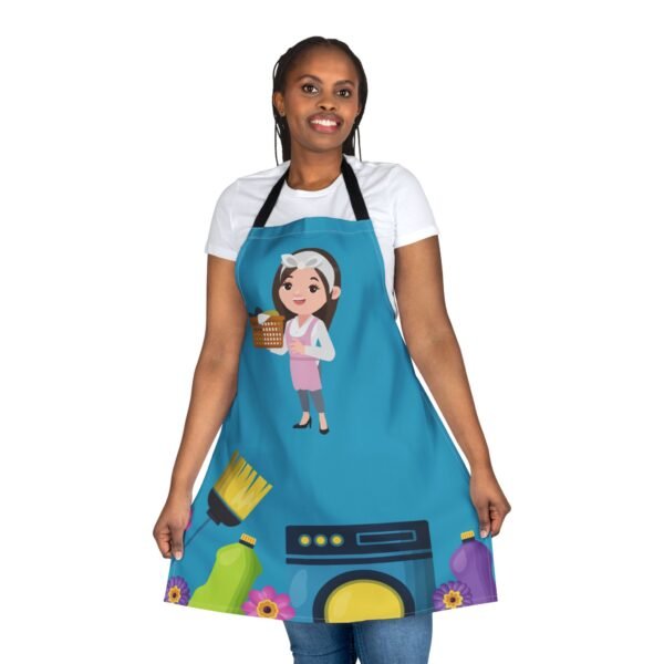 Cleaning Service Apron, Durable Kitchen Smock with 5-Color Straps, Cooking Coverall, Multi-Functional Workwear, Customizable - Image 20