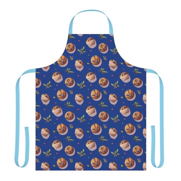 blueberry muffin pattern apron 5 strap colors - Image 2