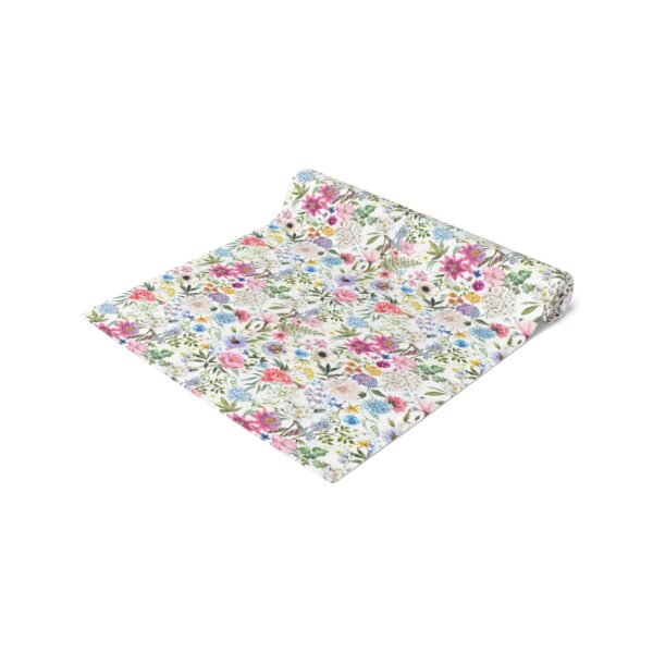 Spring Flowers Table Runner, Floral Cotton Fabric Dining Decor, Kitchen Table Linens, Home Decor Gift, - Image 14