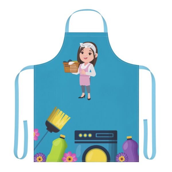 Cleaning Service Apron, Durable Kitchen Smock with 5-Color Straps, Cooking Coverall, Multi-Functional Workwear, Customizable - Image 13