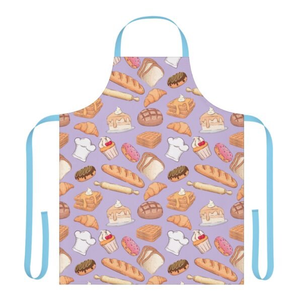 bakery pattern apron 5 different stap colors - Image 9