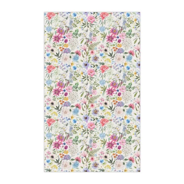 Spring Flowers Tea Towel - Kitchen Dish Cloth, Floral Hand Towel, Farmhouse Decor, Housewarming Gift, Easter Hostess Gift - Image 5