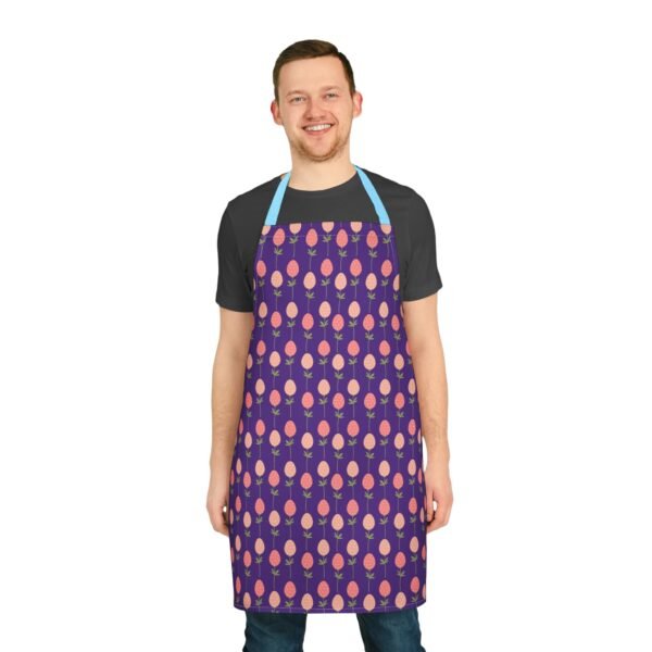 Apron, Egg Spring Pattern Kitchen Cooking Smock with 5-Color Straps - Kitchen Apron, Cooking Apron, Chef Apron, Cute Apron, Floral Apron, - Image 10