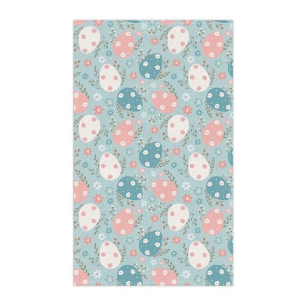 Spring Egg Pattern Tea Towel - Kitchen Dish Cloth, Easter Decor, Farmhouse Dining, Cooking Supplies, Floral Towel - Image 5