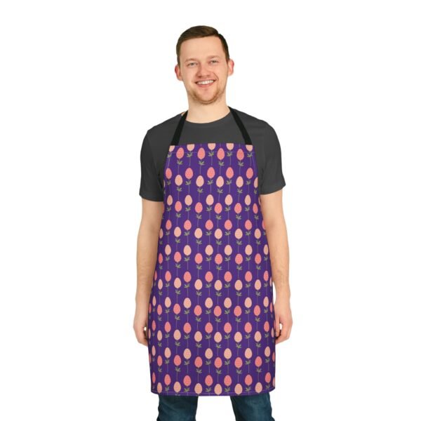 Apron, Egg Spring Pattern Kitchen Cooking Smock with 5-Color Straps - Kitchen Apron, Cooking Apron, Chef Apron, Cute Apron, Floral Apron, - Image 14