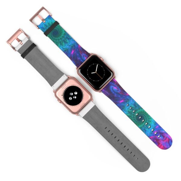 Blue Tie Dye Watch Band, Apple Watch Strap, Abstract Pattern iWatch Band, Stylish Replacement Smartwatch Bracelet, Unique Wristband - Image 31