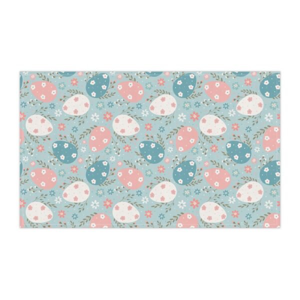 Spring Egg Pattern Tea Towel - Kitchen Dish Cloth, Easter Decor, Farmhouse Dining, Cooking Supplies, Floral Towel - Image 6