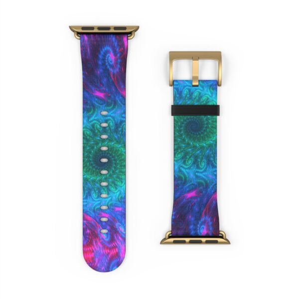 Blue Tie Dye Watch Band, Apple Watch Strap, Abstract Pattern iWatch Band, Stylish Replacement Smartwatch Bracelet, Unique Wristband - Image 26