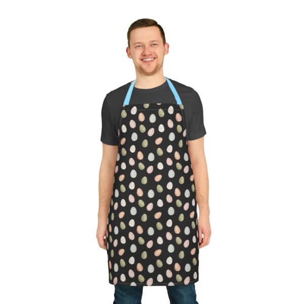 Farm Egg Pattern Apron, 5-Color Straps - Kitchen Cooking Apron, Egg Lover Gift, Cute Farmhouse Apron, Cooking and Baking Apron, Adjustable - Image 10