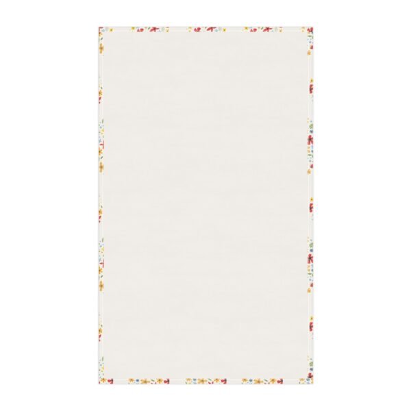 Spring Floral Eggs Tea Towel, Kitchen Decor, Cotton/Poly Dish Towel, Spring Flowers Pattern, Easter Home Decor, Spring Kitchen Towel - Image 7