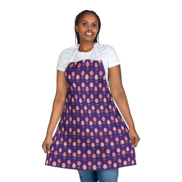 Apron, Egg Spring Pattern Kitchen Cooking Smock with 5-Color Straps - Kitchen Apron, Cooking Apron, Chef Apron, Cute Apron, Floral Apron,