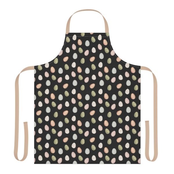 Farm Egg Pattern Apron, 5-Color Straps - Kitchen Cooking Apron, Egg Lover Gift, Cute Farmhouse Apron, Cooking and Baking Apron, Adjustable - Image 5
