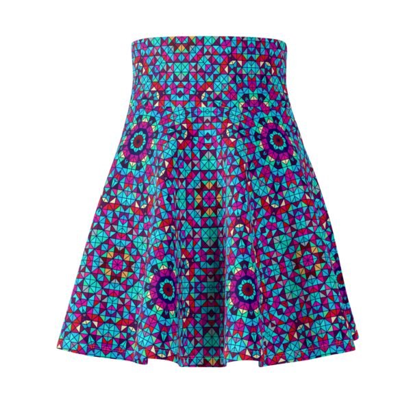 Kaleidoscope pattern women's skater skirt - Image 5