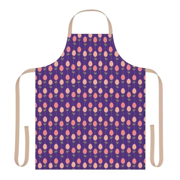 Apron, Egg Spring Pattern Kitchen Cooking Smock with 5-Color Straps - Kitchen Apron, Cooking Apron, Chef Apron, Cute Apron, Floral Apron, - Image 5