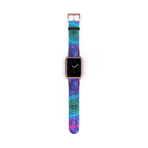 Blue Tie Dye Watch Band, Apple Watch Strap, Abstract Pattern iWatch Band, Stylish Replacement Smartwatch Bracelet, Unique Wristband - Image 21