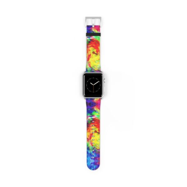 Tie Dye Watch Band, Colorful Apple Watch Strap, Boho Style Wristband, Replacement Band, Customizable Apple Watch Band, Vibrant Tie Dye - Image 13