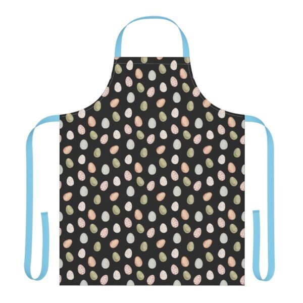 Farm Egg Pattern Apron, 5-Color Straps - Kitchen Cooking Apron, Egg Lover Gift, Cute Farmhouse Apron, Cooking and Baking Apron, Adjustable - Image 9