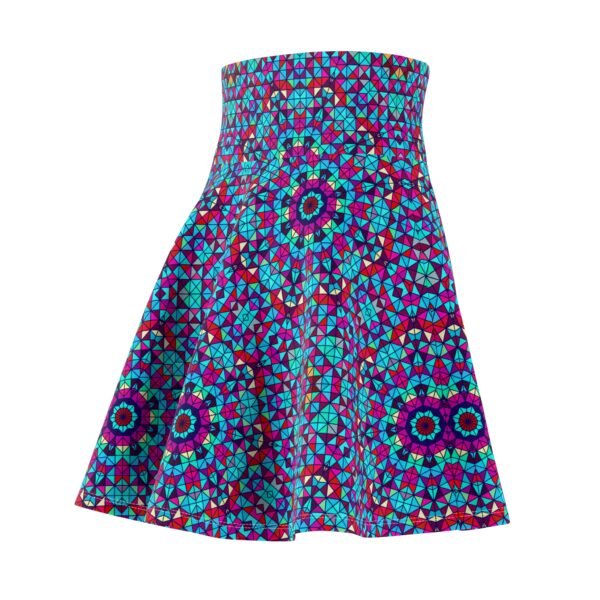 Kaleidoscope pattern women's skater skirt - Image 7