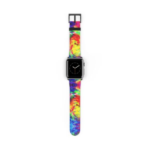Tie Dye Watch Band, Colorful Apple Watch Strap, Boho Style Wristband, Replacement Band, Customizable Apple Watch Band, Vibrant Tie Dye
