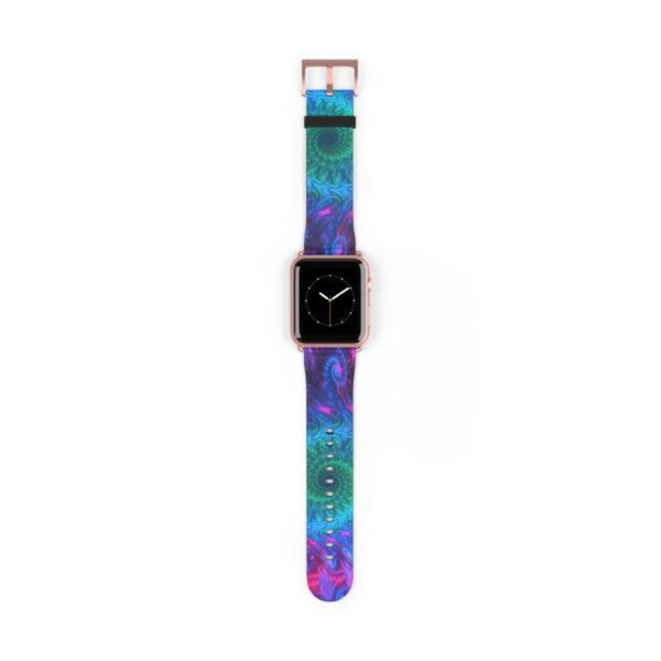 Blue Tie Dye Watch Band, Apple Watch Strap, Abstract Pattern iWatch Band, Stylish Replacement Smartwatch Bracelet, Unique Wristband - Image 29