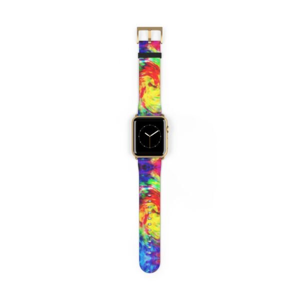 Tie Dye Watch Band, Colorful Apple Watch Strap, Boho Style Wristband, Replacement Band, Customizable Apple Watch Band, Vibrant Tie Dye - Image 25