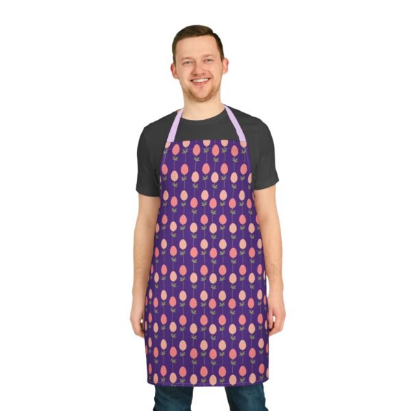 Apron, Egg Spring Pattern Kitchen Cooking Smock with 5-Color Straps - Kitchen Apron, Cooking Apron, Chef Apron, Cute Apron, Floral Apron, - Image 18