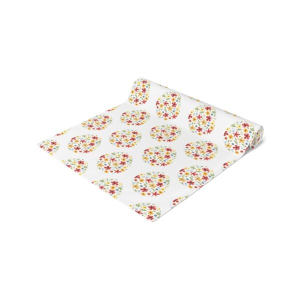 Flower Egg Pattern Table Runner, Spring Table Decor, Cotton Dining Room Linens, Easter Kitchen Decoration, Farmhouse Home Textiles - Image 14