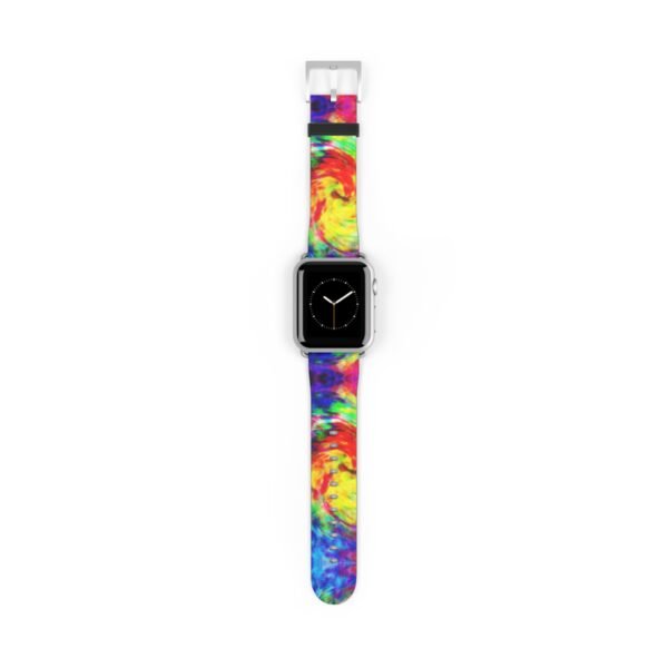 Tie Dye Watch Band, Colorful Apple Watch Strap, Boho Style Wristband, Replacement Band, Customizable Apple Watch Band, Vibrant Tie Dye - Image 9