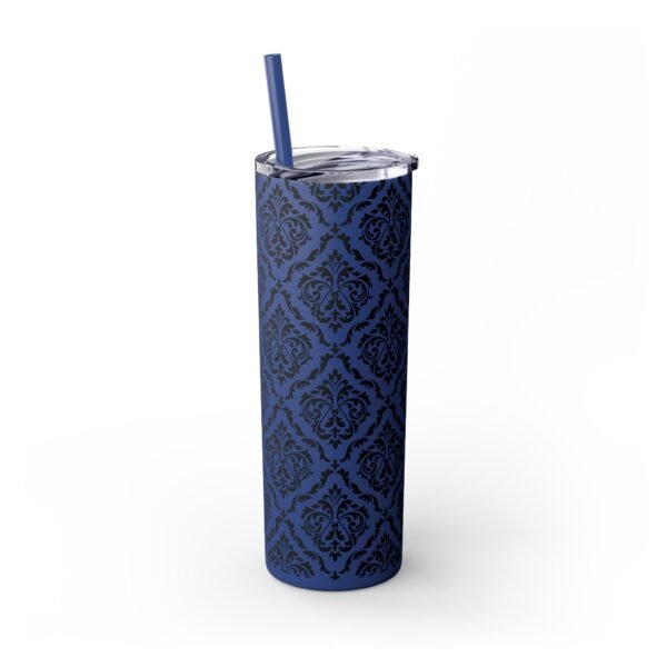 Glitter Skinny Tumbler, 20oz - Fancy Pattern, Beautiful Cup with Straw, Sparkly Drinkware Gift, Personalized Water Bottle, Custom Insulated - Image 32