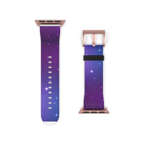 Galaxy Watch Band, Space Theme Apple Watch Strap, Nebula Pattern Wristband, Cosmic Design Replacement Band, Trendy Galaxy Print Accessory, - Image 22