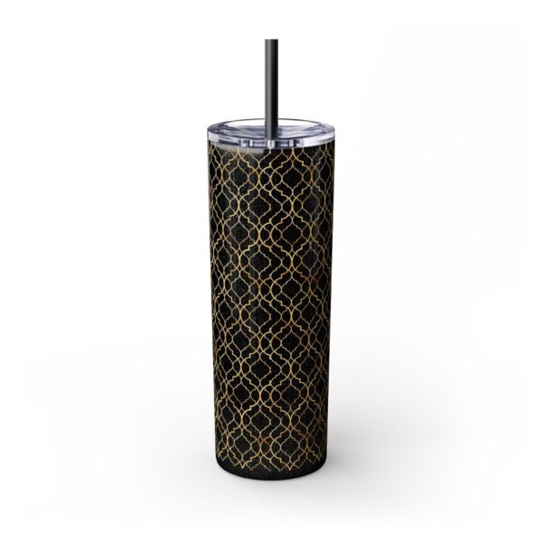 Gold Fancy Pattern 20oz Tumbler, Glitter Options, Stainless Steel Cup for Coffee, Tea, Water - Great Gift Idea for Women, Birthday, - Image 7