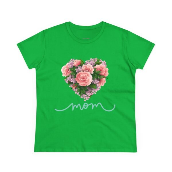 Mothers Day Floral Heart Women's Tee, Mom Shirt, Cotton Top, Gift for Her, Flower Graphic T-Shirt - Image 19