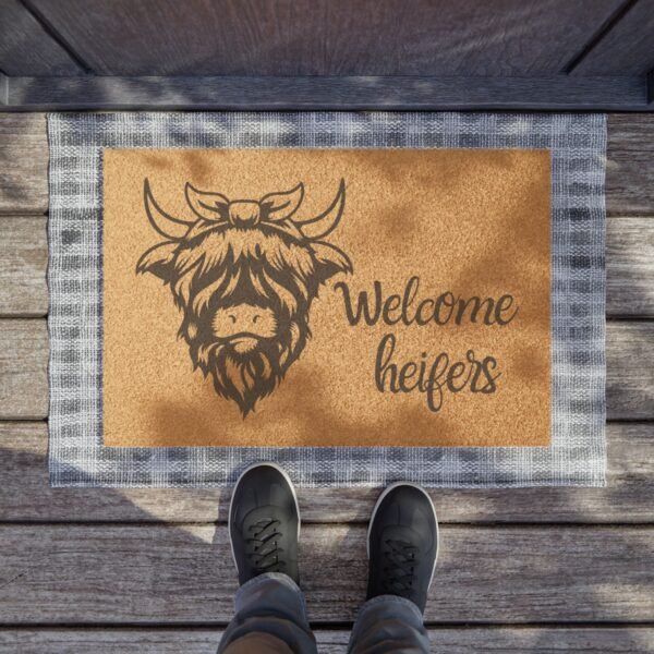 Farm Life Doormat - Welcome Heifers Front Door Mat for Homesteading and Cow Lovers, Farmhouse Decor, Animal Theme, Farmhouse Welcome Mat, - Image 3