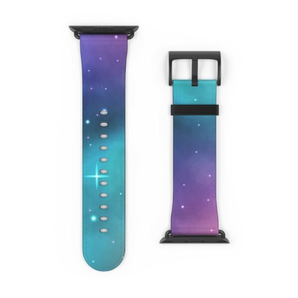 Galaxy Watch Band, Space Nebula Apple Band, Universe Theme Wristband, Blue Purple Strap, Starry Night Accessory, Celestial Gift - Image 6